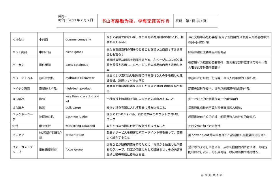 日中英机械日语(含词义解释)_第3页