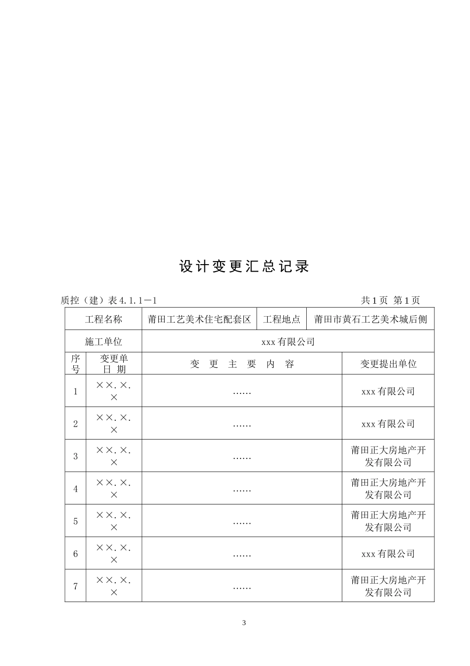 水电施工内业资料给排水与采暖全套验收资料(doc 40页)_第3页