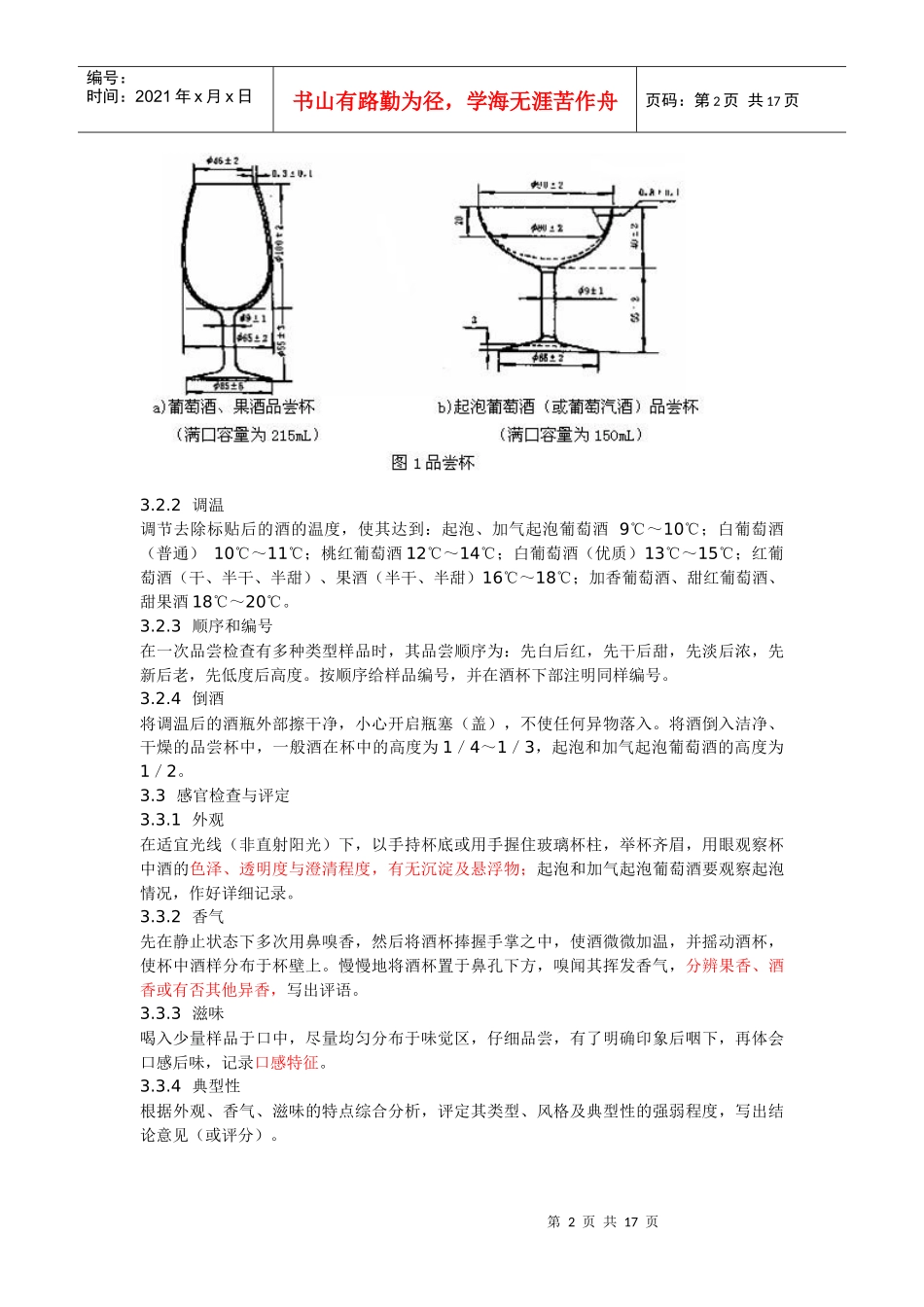 果酒感官分析和理化分析(整理2)_第2页