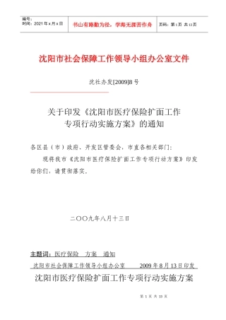 沈阳市巩固和完善城镇社会养老保险体系专项行动实施方案