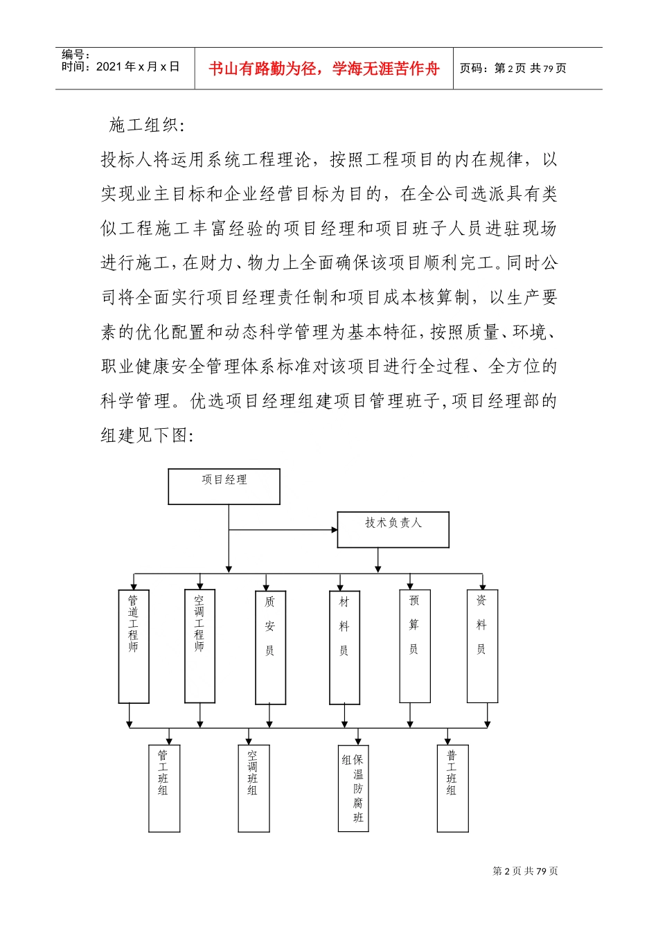 某大酒店暖通施工组织设计(DOC78页)_第2页