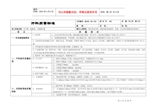 板式家具工序质量标准及检验规范