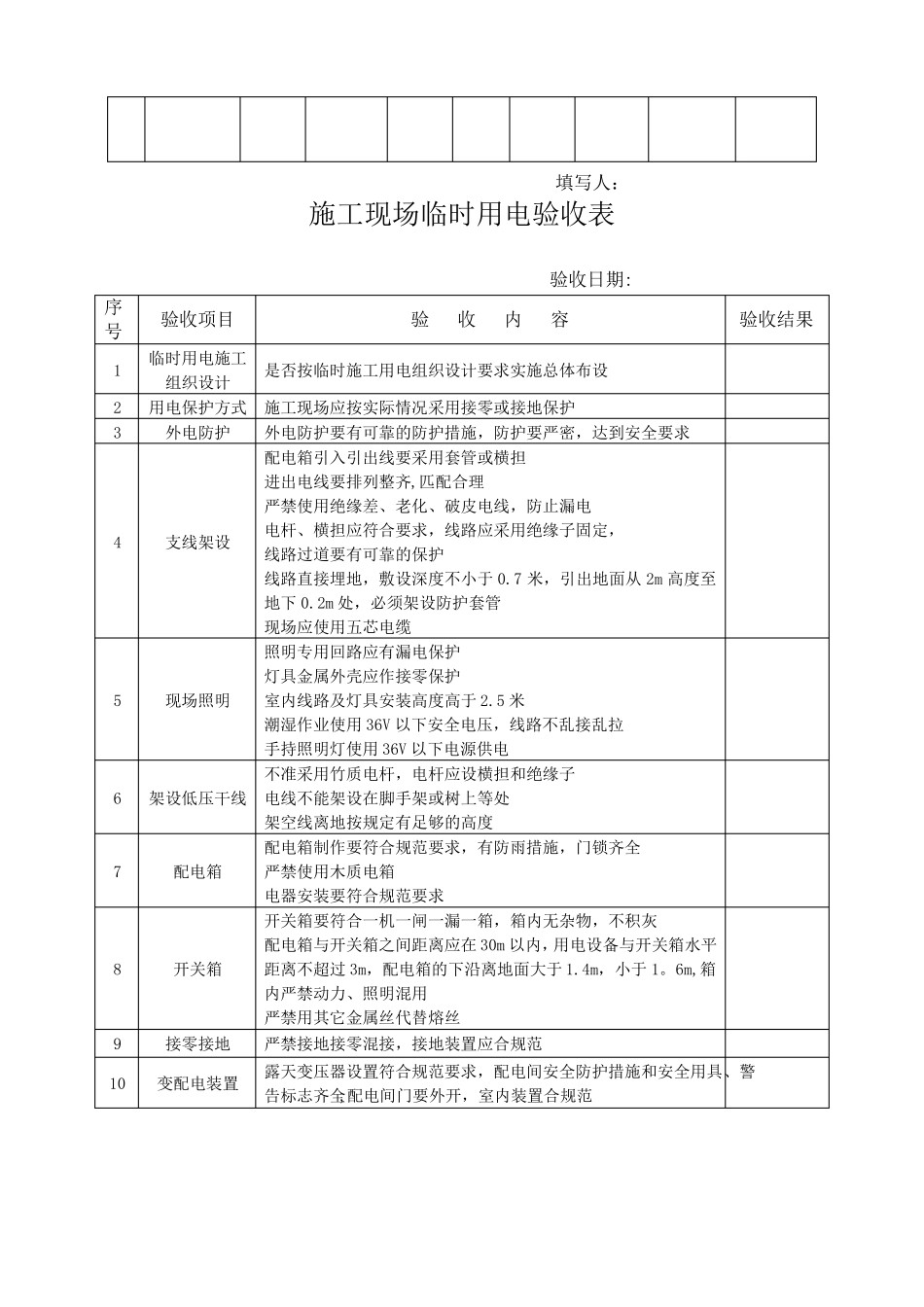 施工现场临时用电记录_第3页