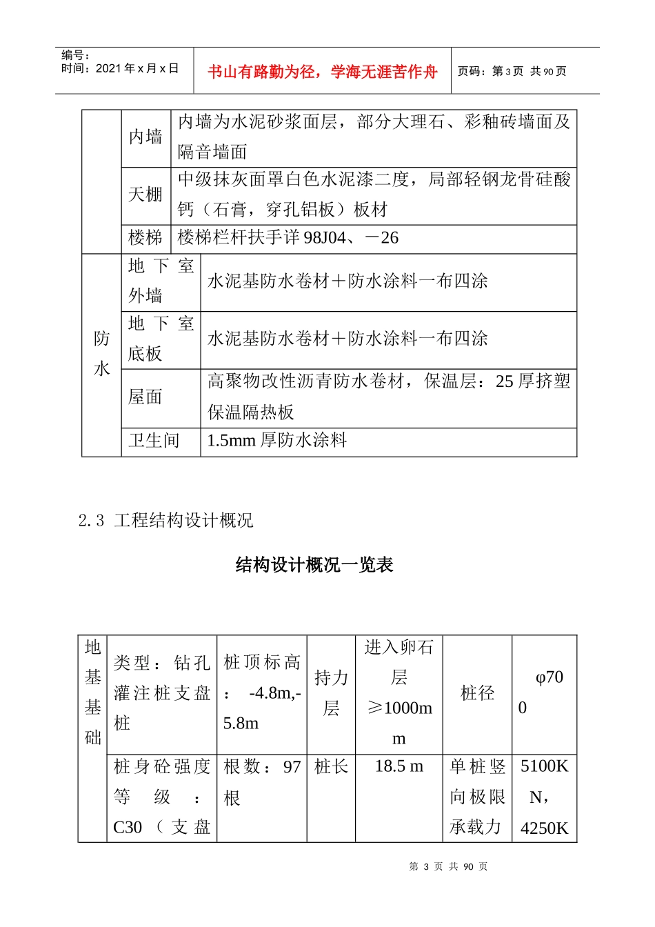 某中心大楼工程施工组织设计实例3_第3页