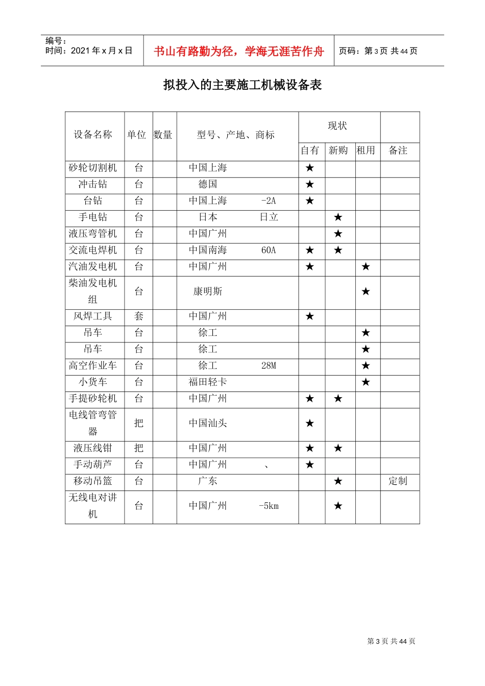 某街道led路灯安装工程电气施工组织设计方案(DOC49页)_第3页