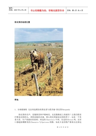 法国地区红酒酒简介