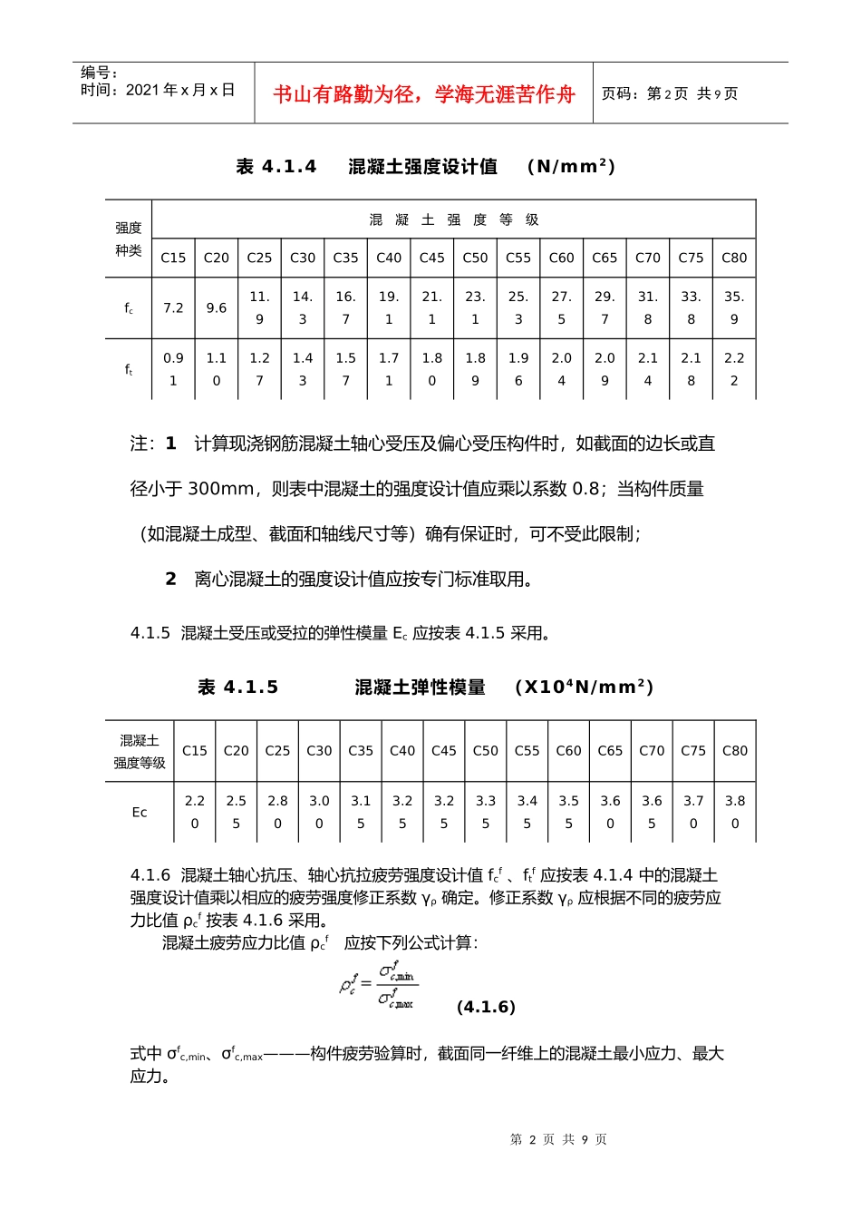 混凝土材料简要介绍(doc 8页)_第2页