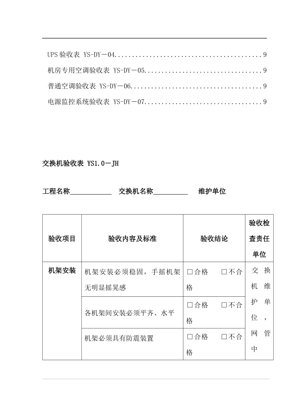 某公司通信网络工程验收规范_第2页