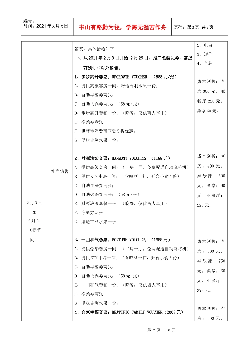 某酒店促销及装饰方案_第2页
