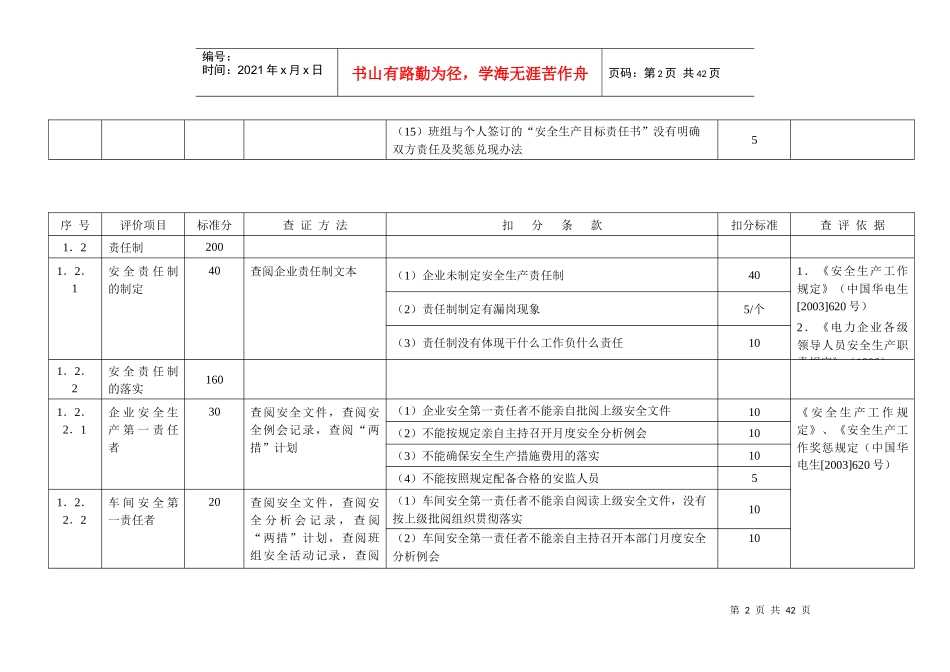 某电力公司安全检查表_第2页
