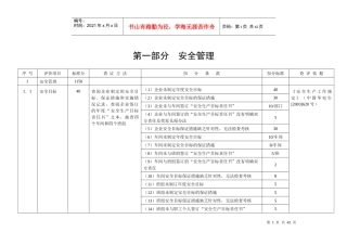 某电力公司安全检查表
