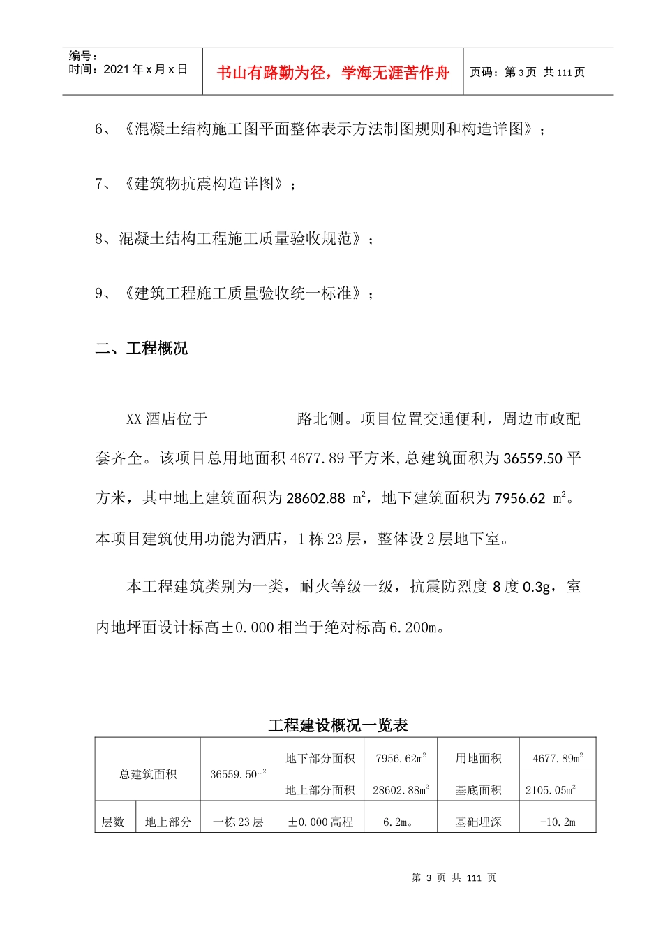 某大酒店工程模板施工方案_第3页