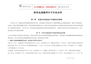 河南新郑某地产镇项目可行性分析_64页_XXXX