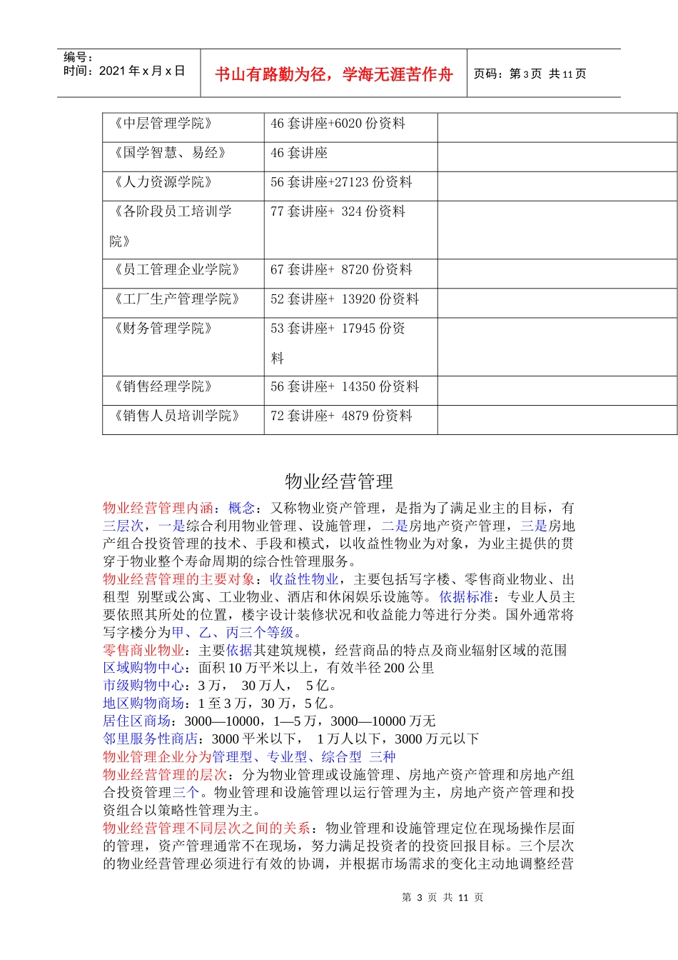 物业经营管理相关知识_第3页