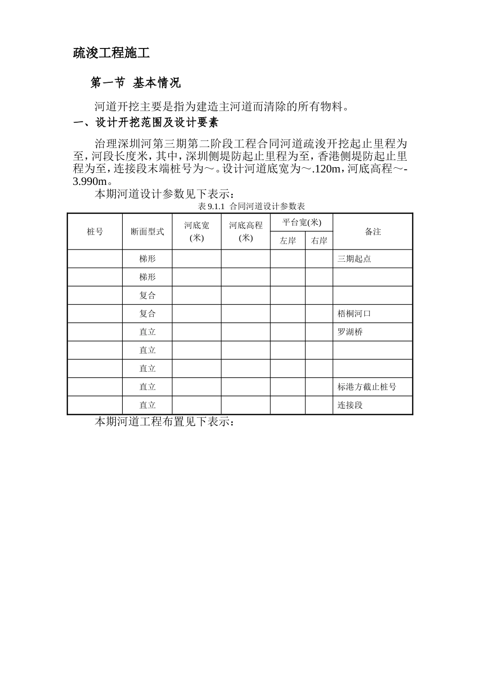 深圳河第三期疏浚工程施工组织设计方案(DOC69页)_第1页