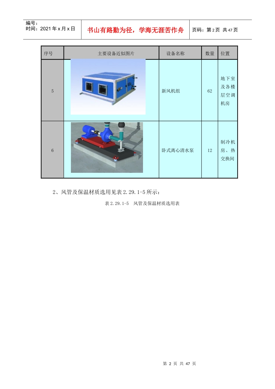 暖通工程施工方案与技术措施_第2页