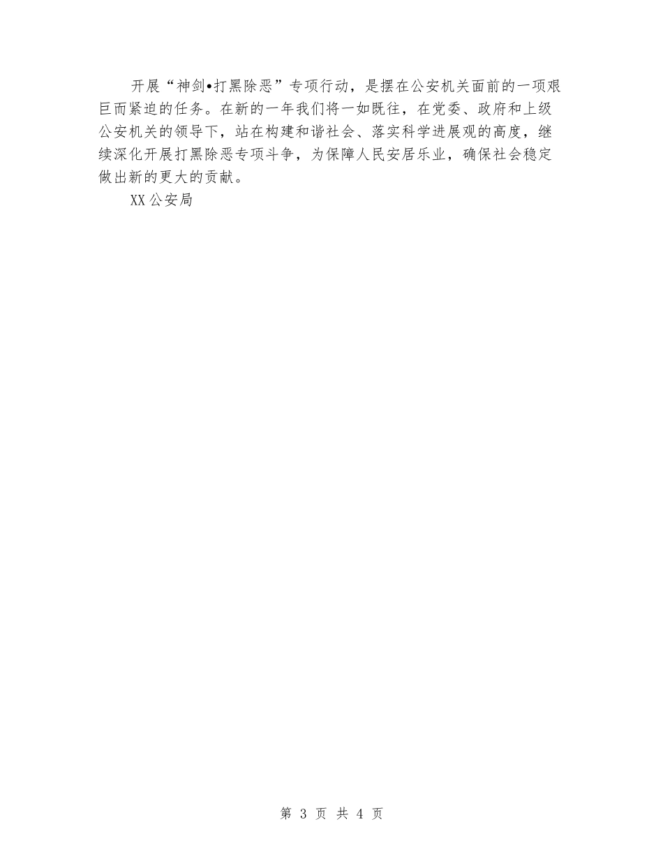 2024年公安局打黑除恶年度工作总结_第3页