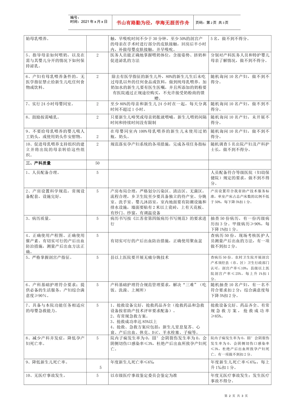 江苏省爱婴医院（卫生院）评估标准_第2页
