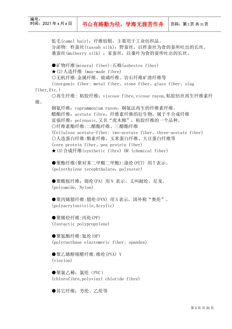 服装面料培训课件_第2页