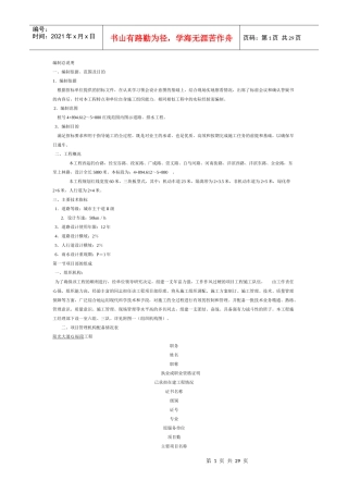 某市政道路及排水施工方案1
