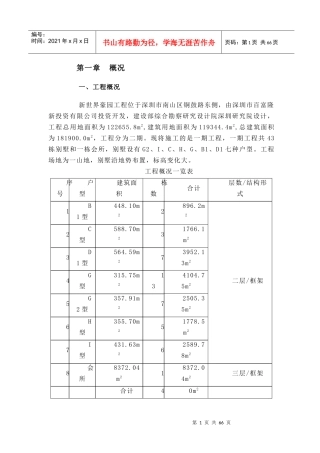 某豪园一期工程施工组织设计