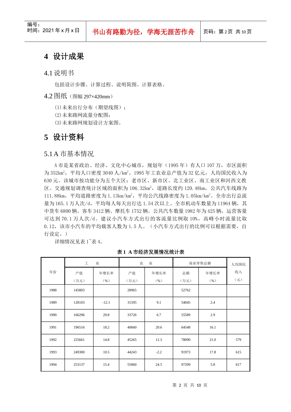 浅析《城市交通规划》课程设计_第2页
