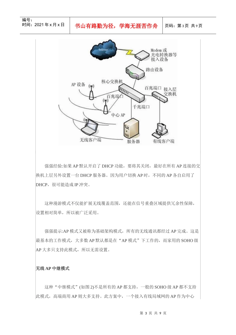 无线小区局域网的方案介绍_第3页