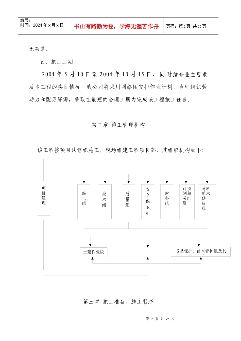 滨河岸绿化工程施工方案_第2页