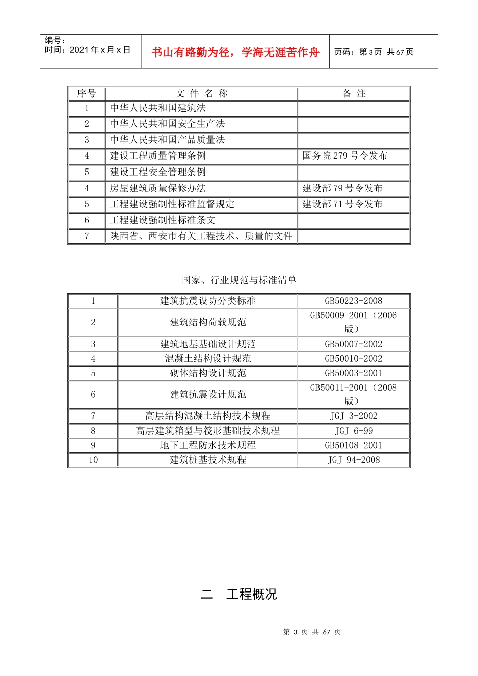 某小区工程量清单报价施工组织设计_第3页