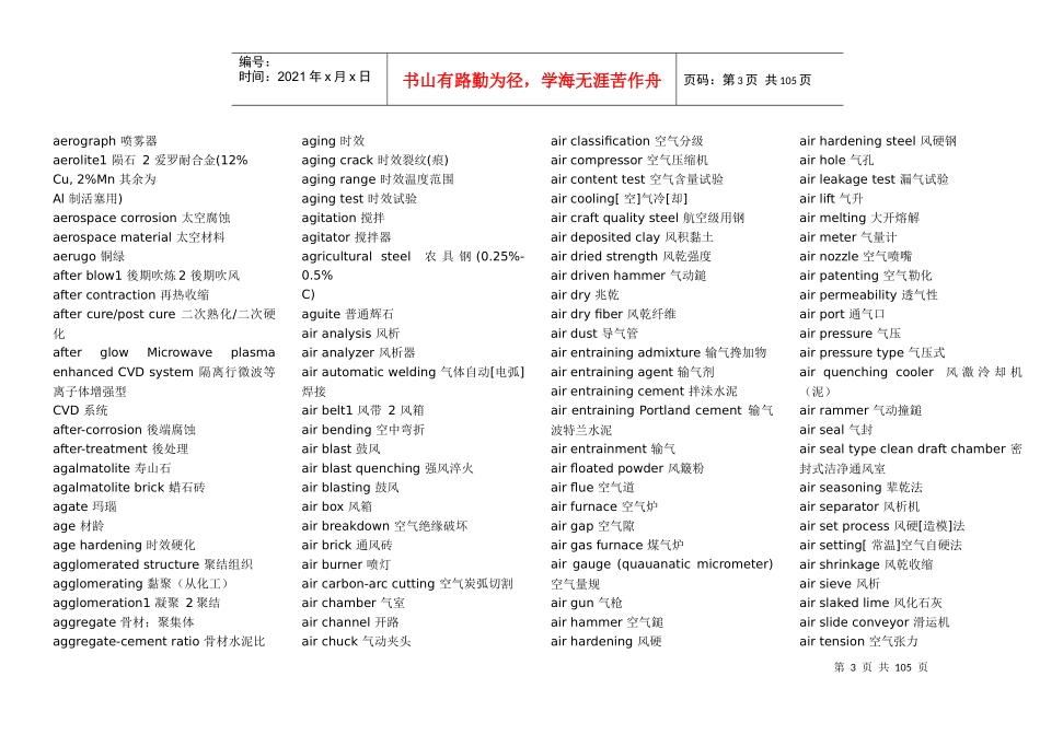 材料专业中英文词汇_第3页