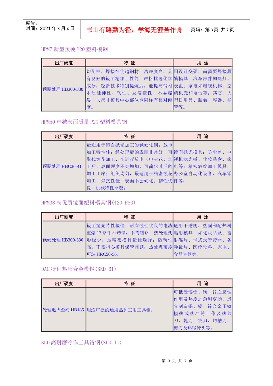 模具设计钢材选用_第3页