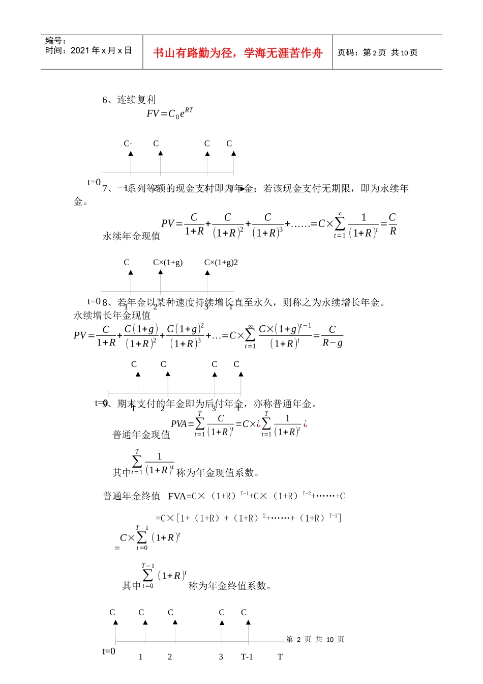 江西财经大学 公司金融(罗斯) 考试重点_第2页