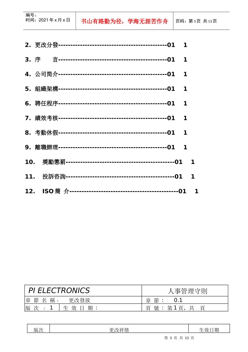 某电子厂人事管理守则_第3页