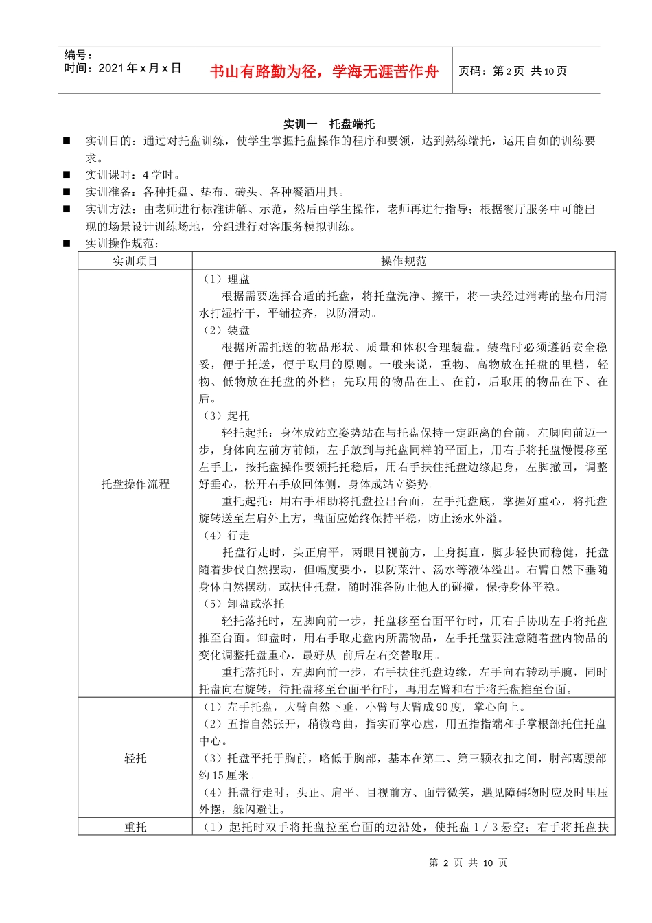 现代饭店餐饮管理实训指南_第2页