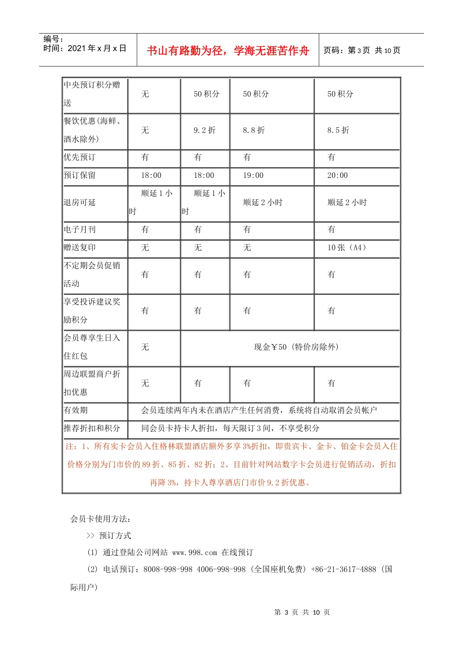 格林豪泰酒店会员手册_第3页