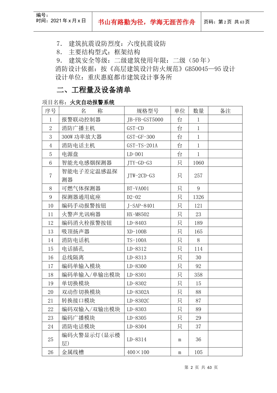 消防工程施工组织设计方案(doc 64页)_第2页