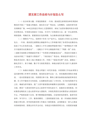 团支部工作总结与计划怎么写 