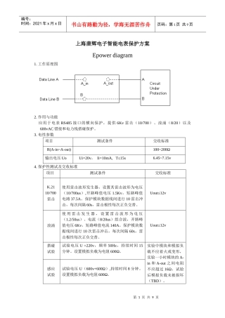 智能电表保护方案-以上海唐辉电子有限公司某专案为例说开去