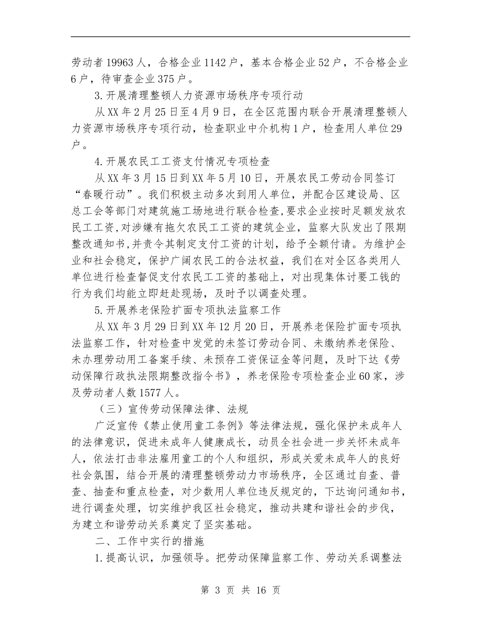劳动监察大队工作总结_第3页