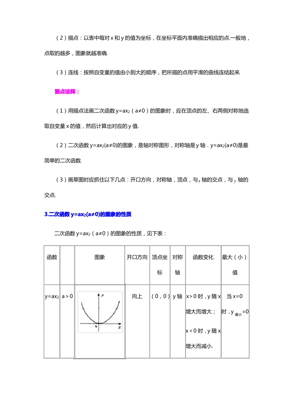 二次函数的图象与性质重点题型-基础_第2页