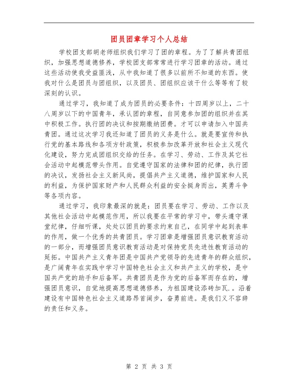团员团章学习个人总结_第2页