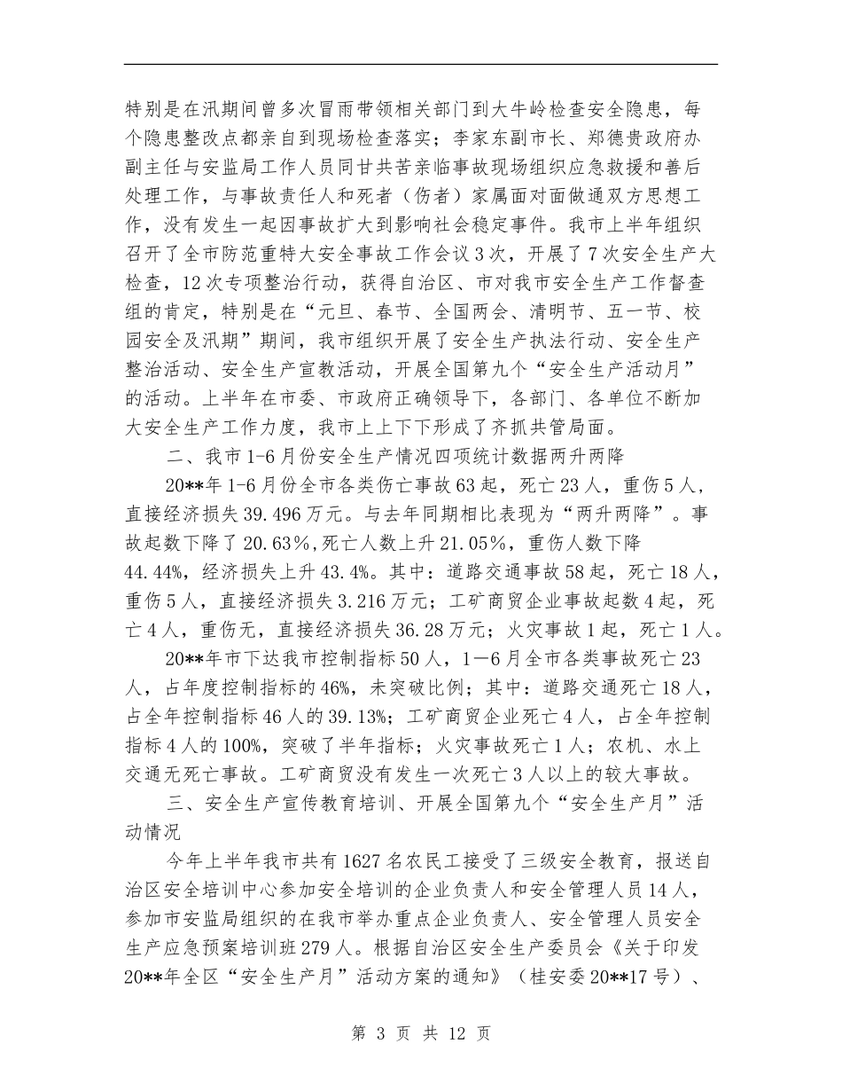安监局落实三项行动半年工作总结_第3页