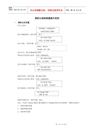 激光测距仪使用和测距仪偏移测量操作流程