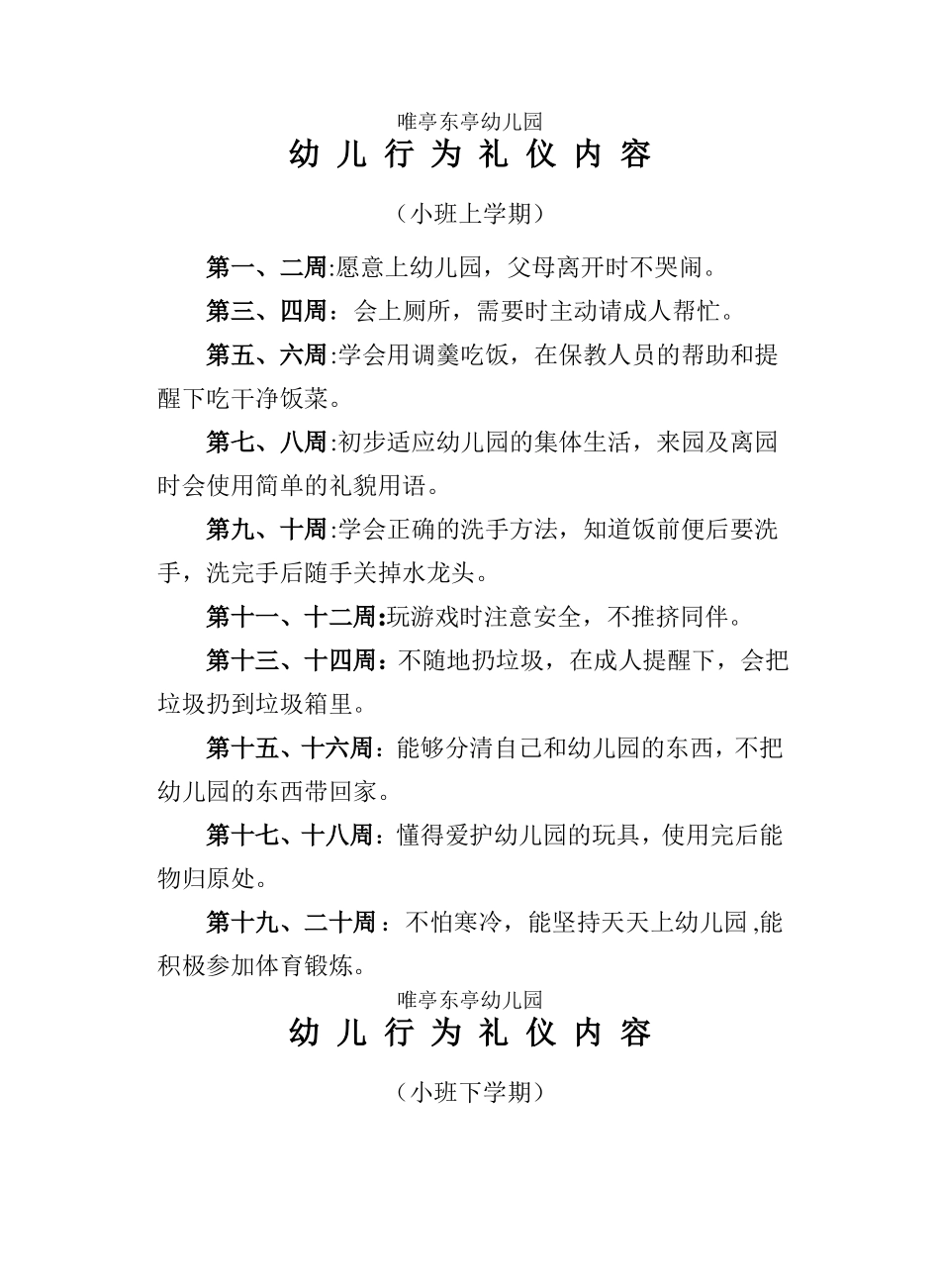 幼儿园小中大班行为礼仪_第1页