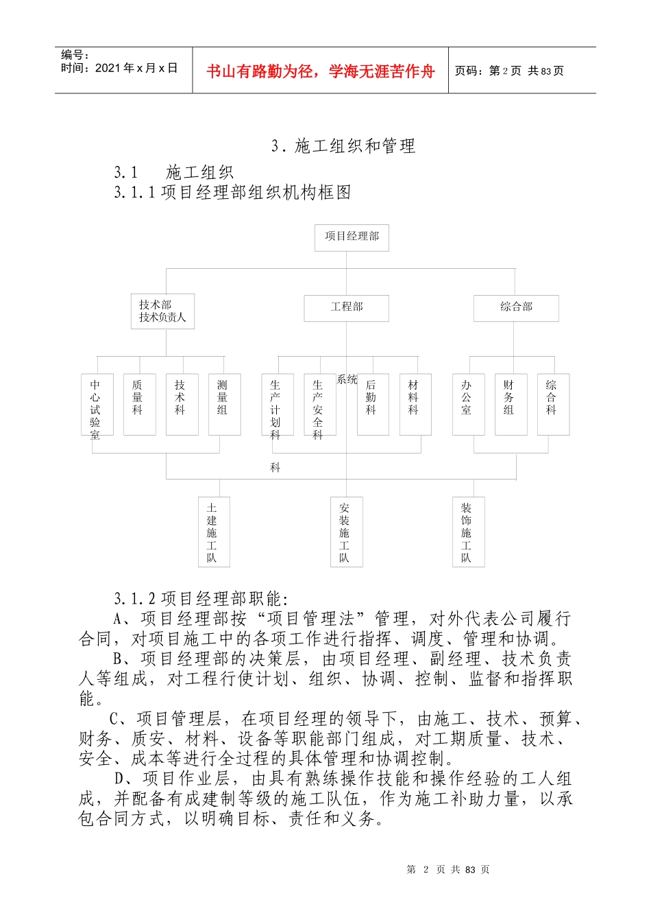 江华阳光小区施工组织设计_第2页