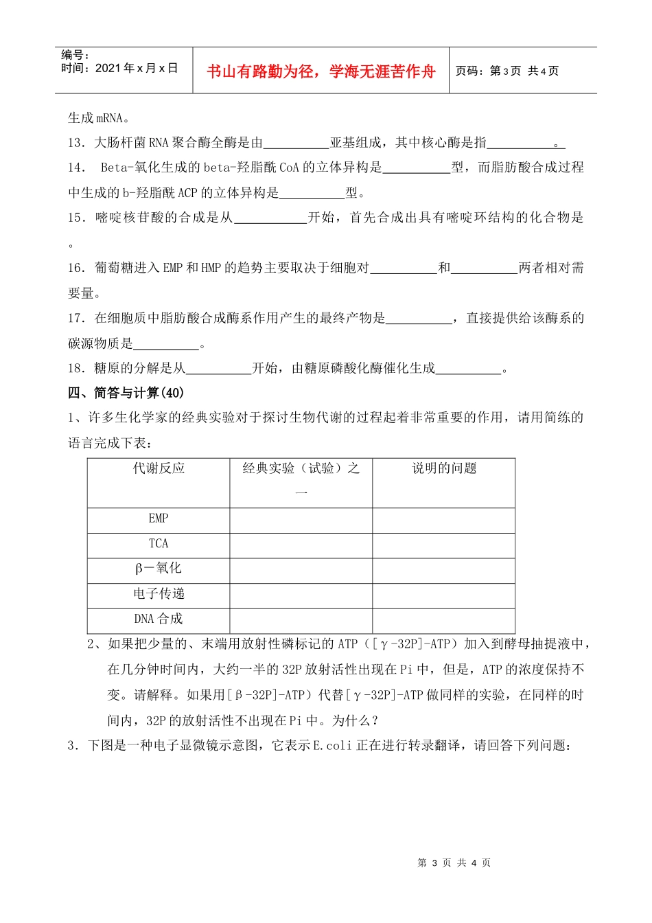 生物化学试题(3)_第3页