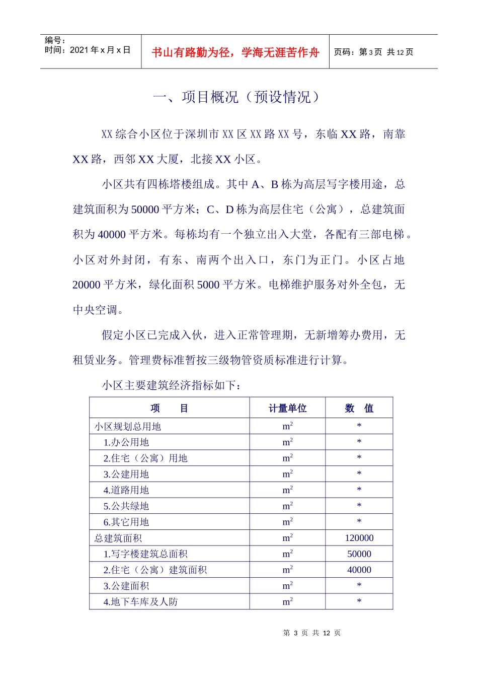 深圳市某综合小区管理方案_第3页