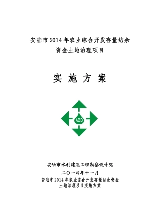 资金存量实施方案报告