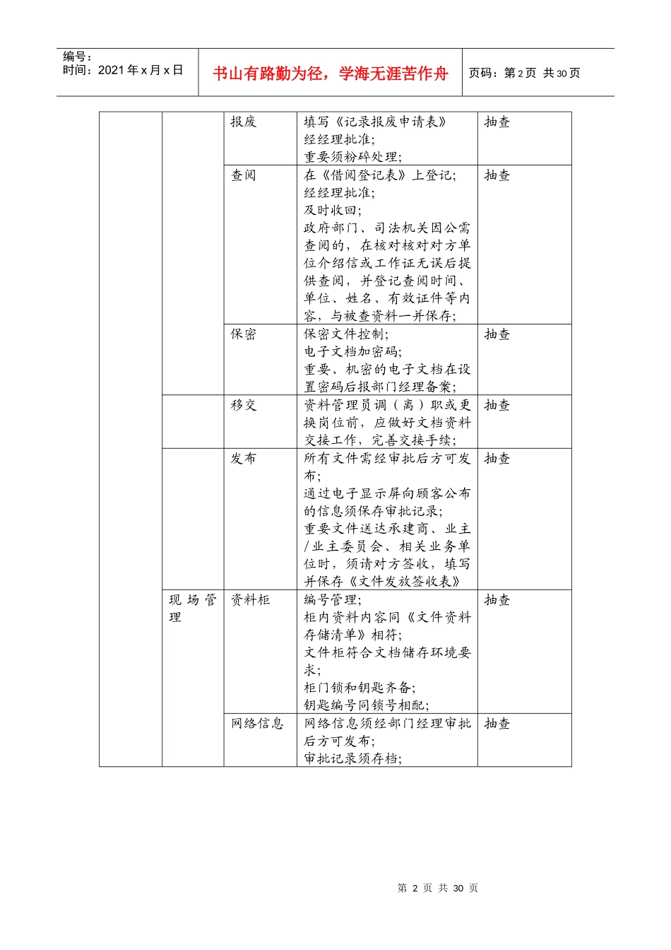 物业品质监控系统之文档信息管理_第2页