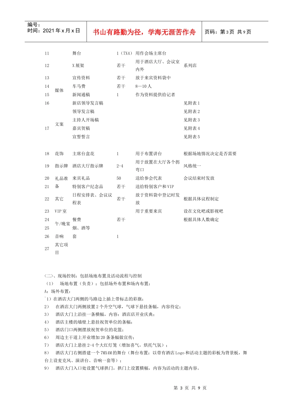 济南酒店开业庆典策划方案_第3页
